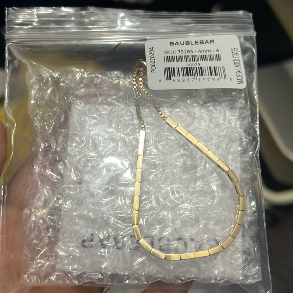 Baublebar gold adjustable bracelet
